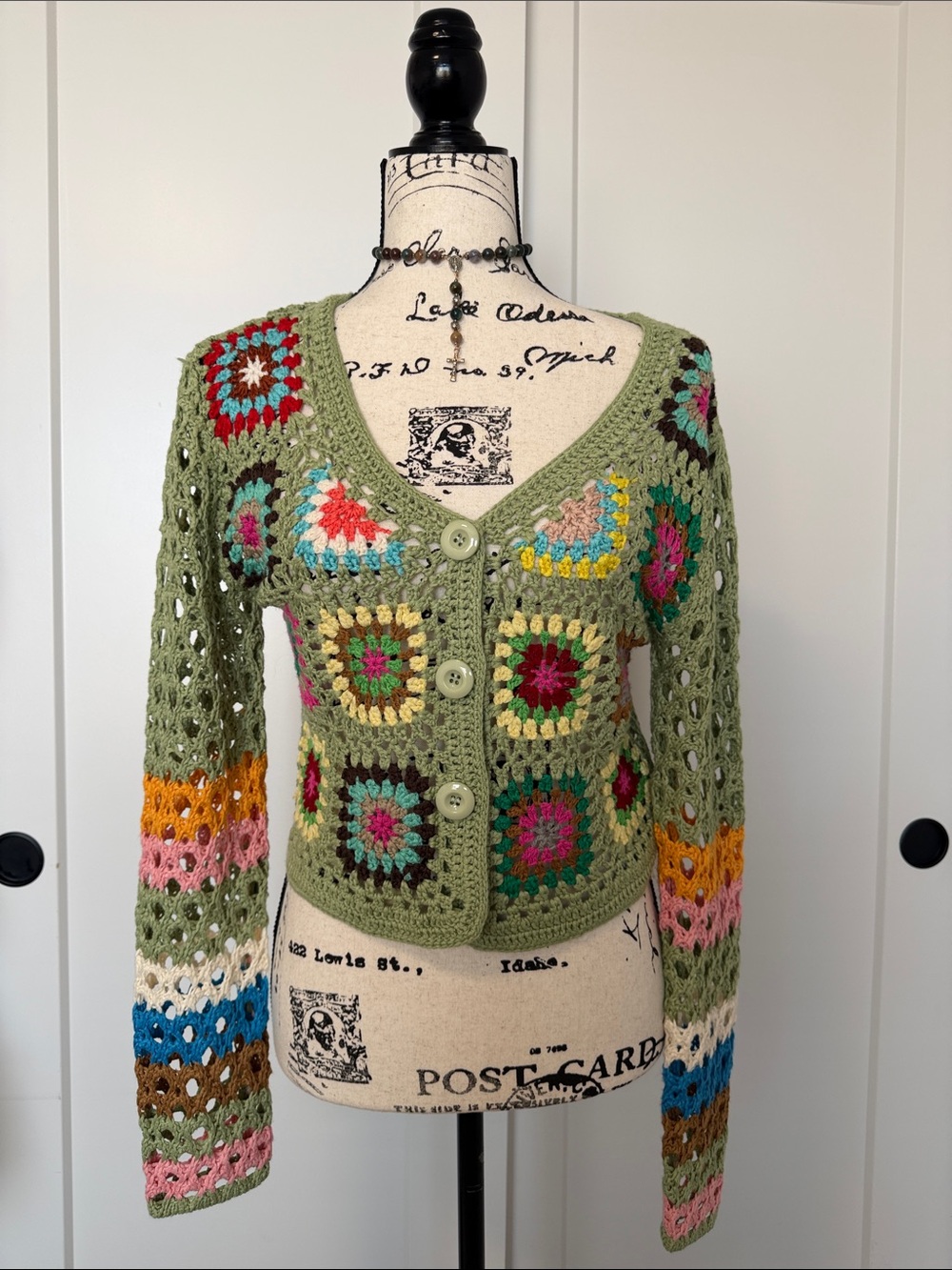 Adorable Crochet Granny Square Cardigan